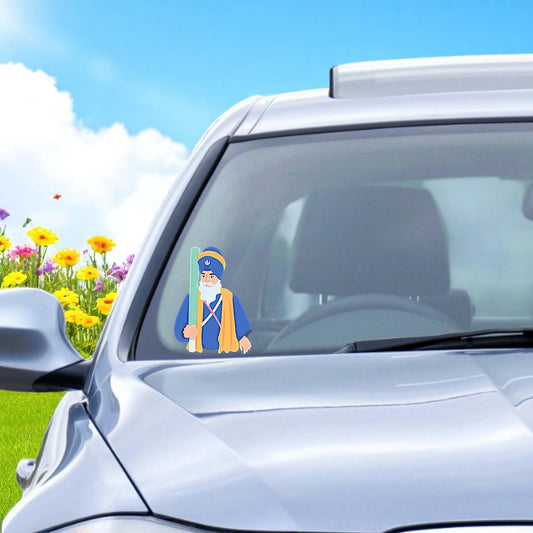 Baba Deep Singh Ji Colored Sticker – 6” Car Decal