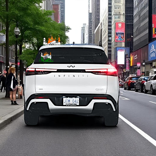 10" Golden Temple UV decal featuring Indian flag colors