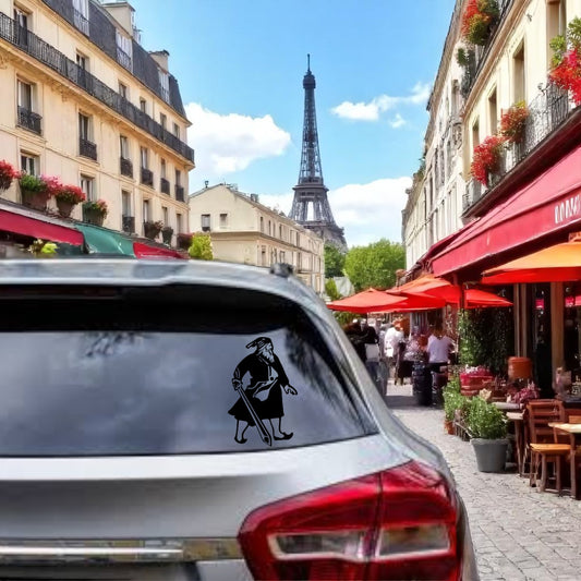 Baba Deep Singh Ji Black Car Decal – 10”