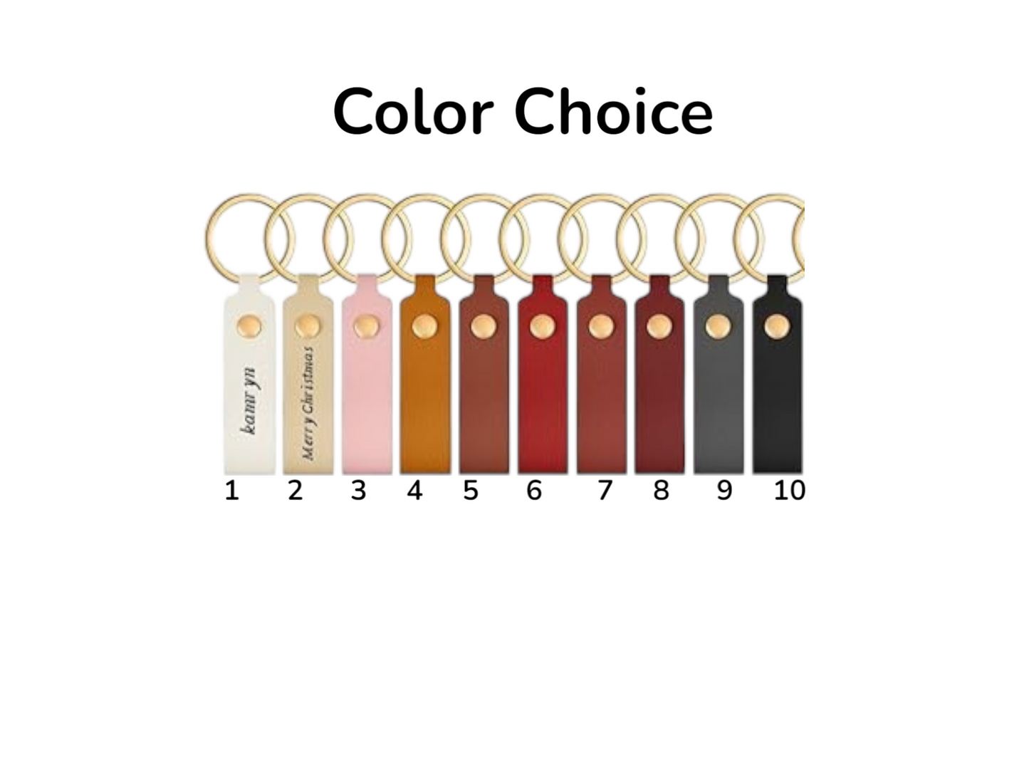 PU Leather Keychain – Blank Laser Engraving Key Fob with Key Rings (3.7 x 0.7 Inches, Multicolor)