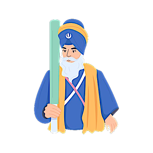 Baba Deep Singh Ji Colored Sticker – 6” Car Decal