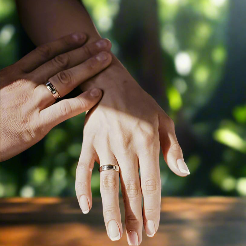 Stainless Steel Wedding Band Ring - Cool Simple Band For Women and Men Gifts for Special Occasions
