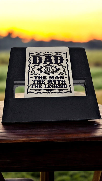 Personalized Metal Wallet Message Card – Custom Engraved Note or Quote