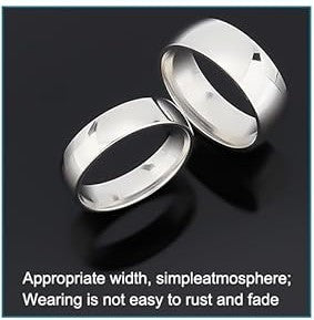 Stainless Steel Wedding Band Ring - Cool Simple Band For Women and Men Gifts for Special Occasions