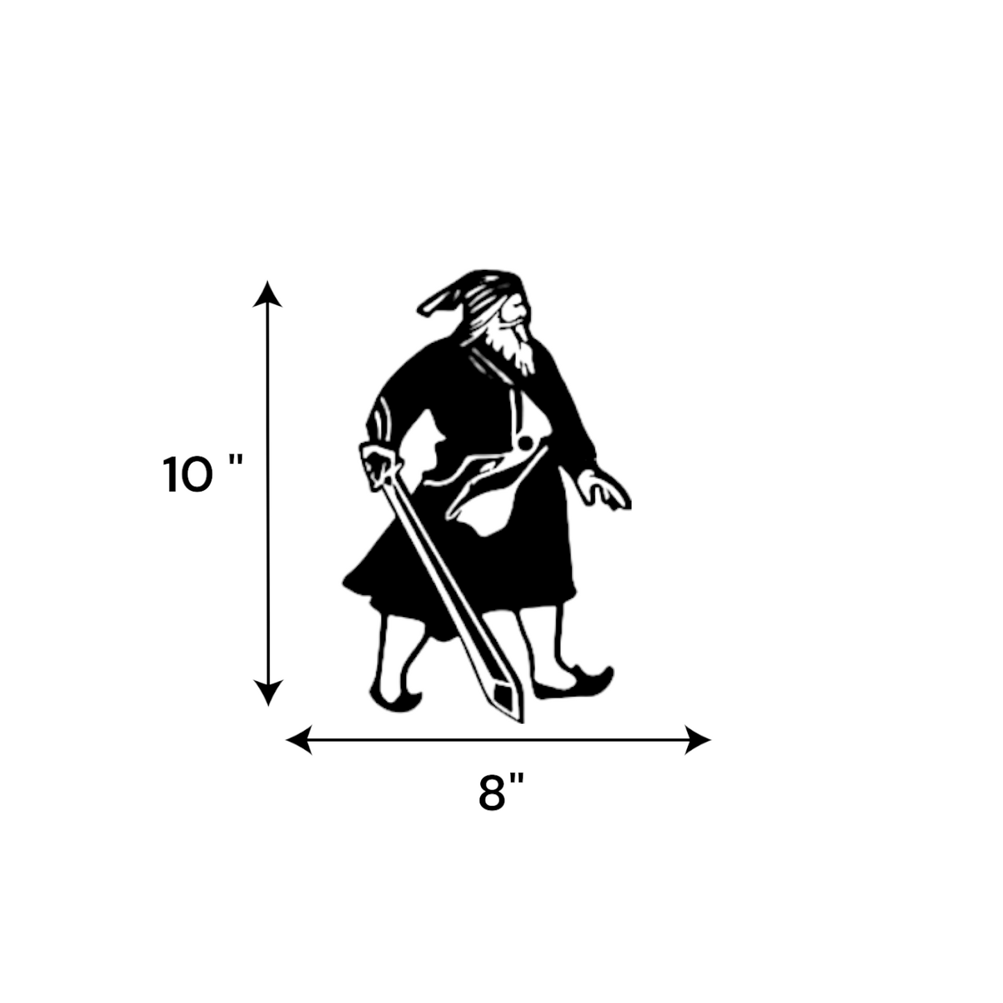 Baba Deep Singh Ji Black Car Decal – 10”
