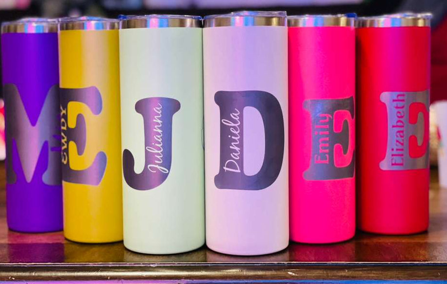 Custom 20oz Stainless Steel Skinny Tumblers Straight Double Wall